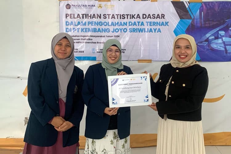 Statistika untuk Usaha Ternak, Fakultas MIPA UB Gelar Pelatihan di PT Kembang Joyo Sriwijaya