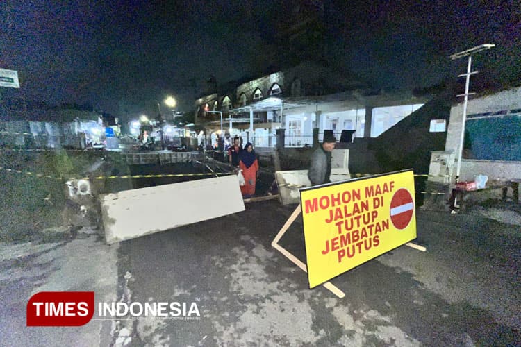 Jembatan Pandanwangi Tutup Total, Dishub Kota Malang Alihkan Lalin