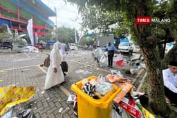 Libatkan 1.194 Petugas, DLH Kota Malang Tangani Sampah Mujahadah Kubro 1 Abad NU