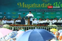 Pidato Presiden Prabowo Subianto pada Mujahadah Kubro 1 Abad NU di Malang