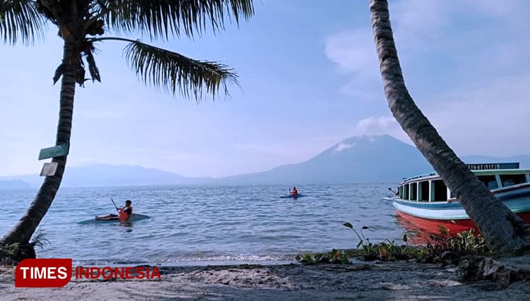 Eksotisnya Pantai Bidadari Danau Ranau OKU Selatan